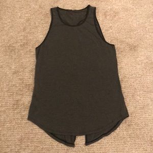 Gently used LuLu lemon workout tank top with design in back